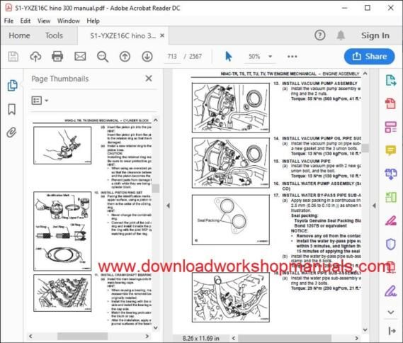 HINO 300 series 2nd generation repair manual